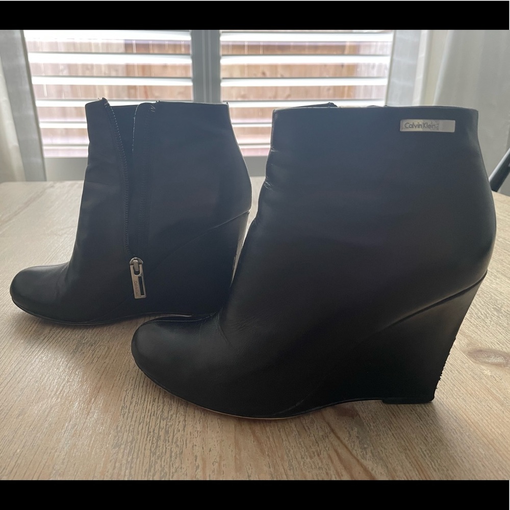 Black CK Booties